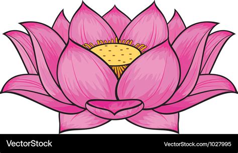 Lotus flower Royalty Free Vector Image - VectorStock