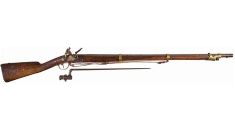 French Military Model 1822 Flintlock Musket with Bayonet | Rock Island Auction