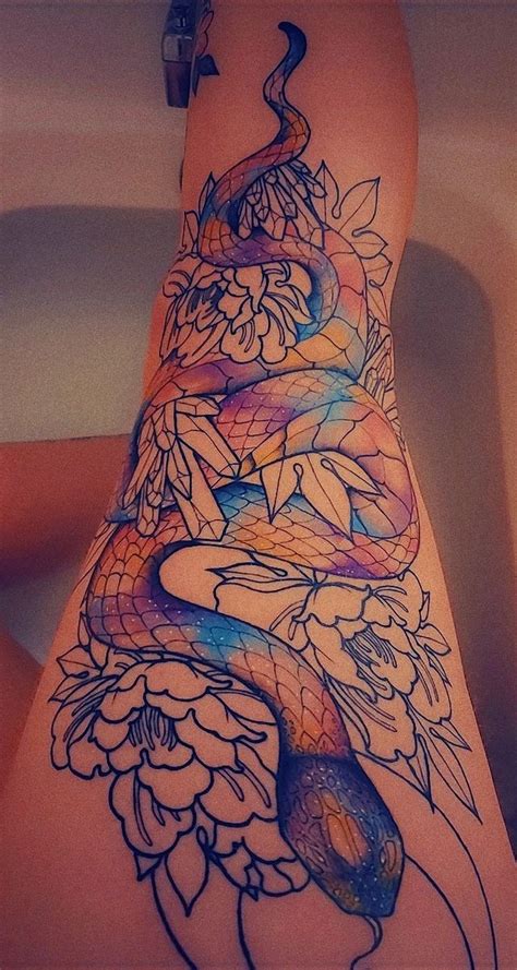 Iridescent snake WIP by Helena at Garland Tattoo, Spokane, Washington : tattoos | Tattoos, Snake ...