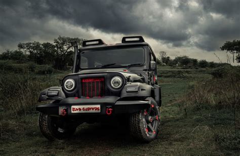 Modified Old-Gen Mahindra Thar ‘Black Hawk’ Looks Dapper