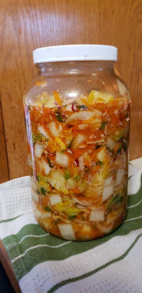 New slightly unconventional batch of Kimchi. : r/fermentation