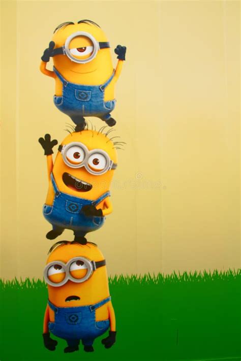 Photo of `HAPPY MINION Wall Art` Editorial Stock Image - Image of famous, despicable: 96188414