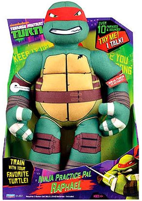 Teenage Mutant Ninja Turtles Nickelodeon Ninja Practice Pal Raphael 15 Plush Playmates - ToyWiz