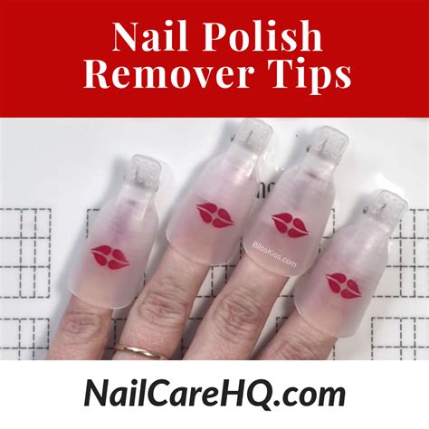 Nail polish remover tips