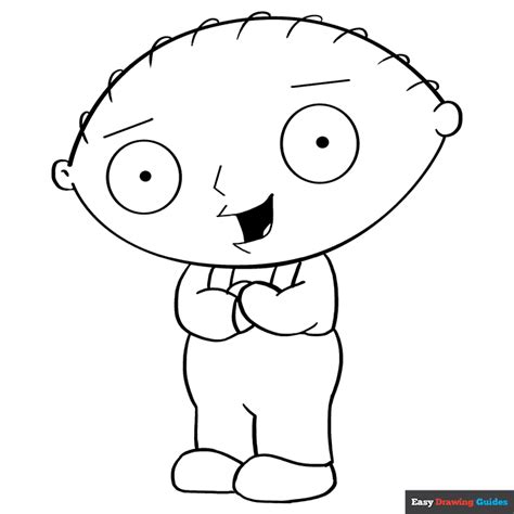 Stewie Griffin from Family Guy Coloring Page | Easy Drawing Guides