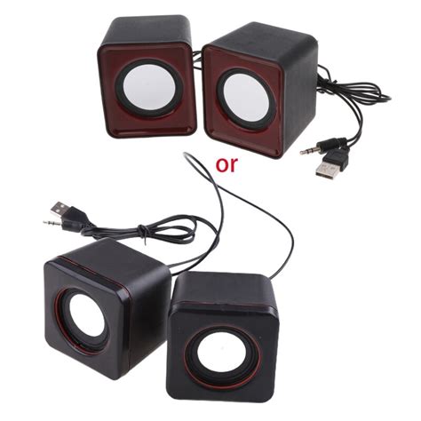 Wired Mini Computer Speakers LED USB 2.0 PC Speake... – Grandado