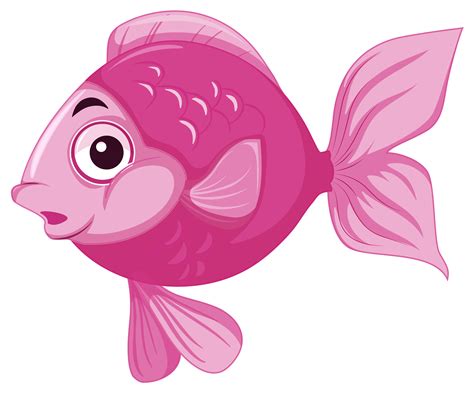 happy pink fish in water 528385 Vector Art at Vecteezy