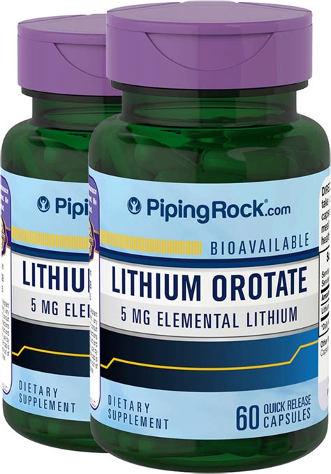 Lithium Supplements | Lithium Uses | Lithium Benefits | Nutrition Express by PipingRock Health ...