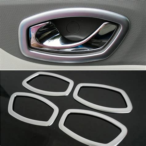 Matte ABS Interior door handle cover decoration Car Accessories For Renault Clio IV 2013 2017 ...