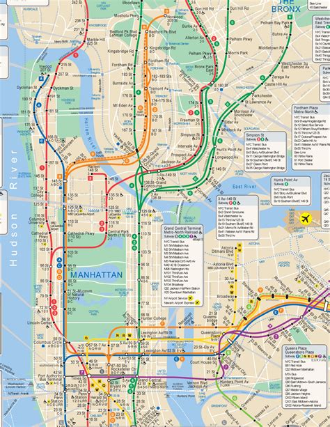 Official Nyc Subway Map High Resolution - Nyc Map