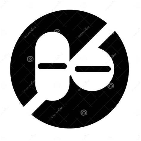 No Drugs Icon Vector Sign and Symbol Isolated on White Background, No ...