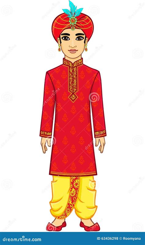 Animation Indian Man. Cartoon Vector | CartoonDealer.com #63436335