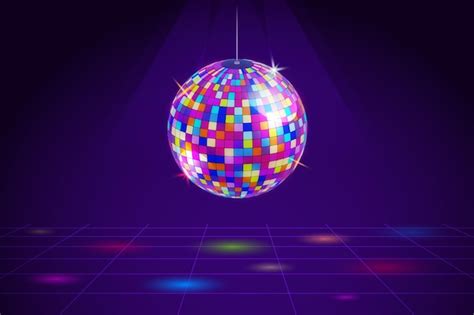 Free Vector | Gradient colorful disco ball