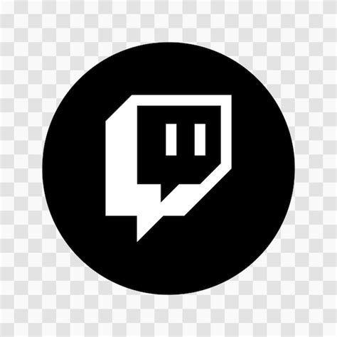 Premium Vector | Twitch Vector Logo Twitch vector Icon Logotype Social Media black and white