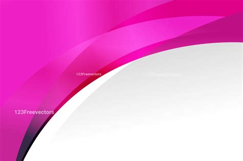 Pink Wave Business Card Background Template Vector Image