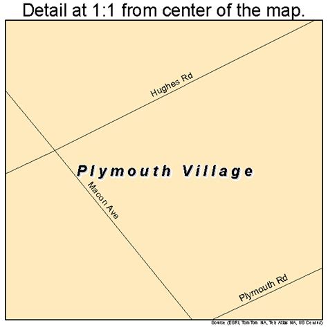 Plymouth Village Kentucky Street Map 2161914