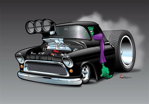 custom cartoon car drawings - bert-noel