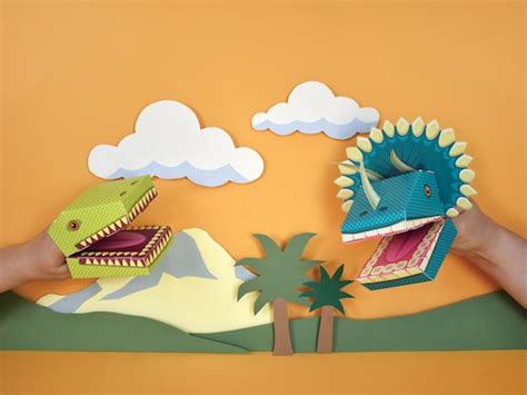 Create Your Own Dinosaur Puppets - Etsy