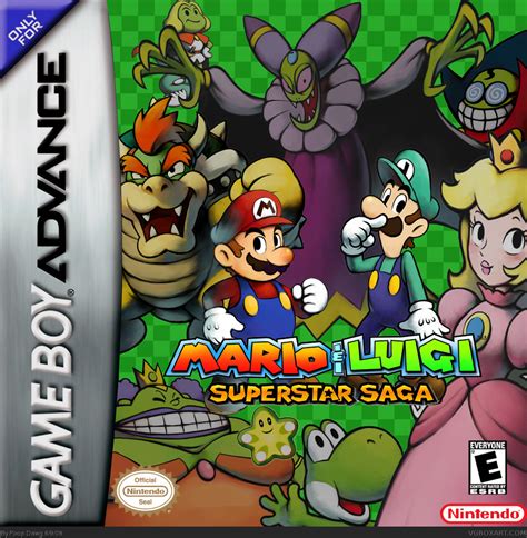 Mario & Luigi Superstar Saga Game Boy Advance Box Art Cover by Poop Dawg