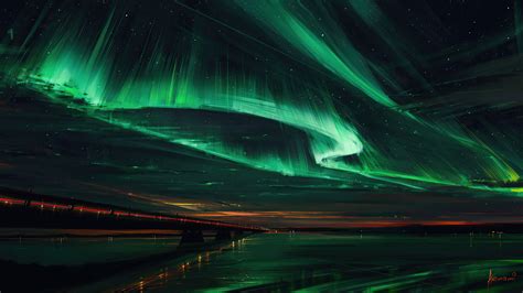 Aurora Borealis Northern Lights Wallpaper 4K Beautiful beast above by ...