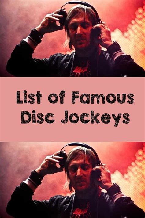 List of Famous Disc Jockeys