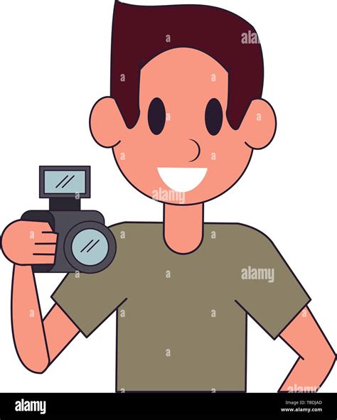 Photographer professional character cartoon Stock Vector Image & Art - Alamy