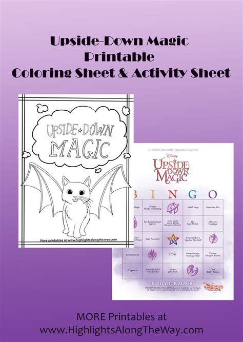 Upside Down Magic Free Printable Activity and Coloring Pages