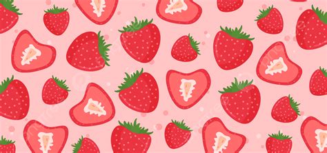 Cut Strawberry Fruit Tile Background, Wallpaper, Incision, Strawberry ...