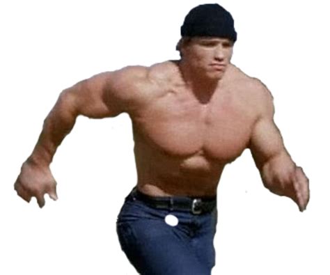 Running Arnold Schwarzenegger Transparent PNG Template | Running Arnold Schwarzenegger | Arnold ...