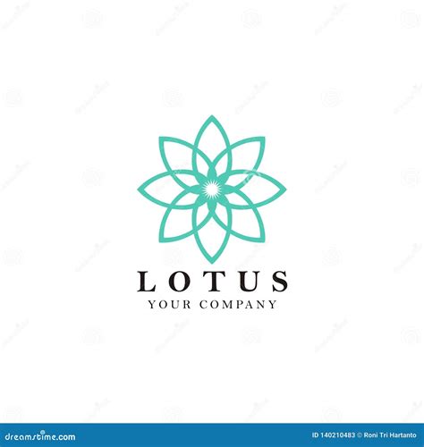 Lotus Flower Logo Design Inspiration Stock Vector - Illustration of abstract, health: 140210483