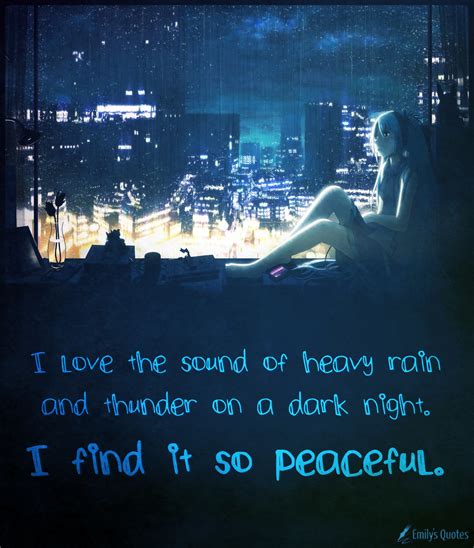 I love the sound of heavy rain and thunder on a dark night, I find it so peaceful | Popular ...