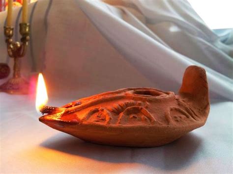 Biblical Oil lamp Ancient Ceramic Clay by JerusalemShades on Etsy