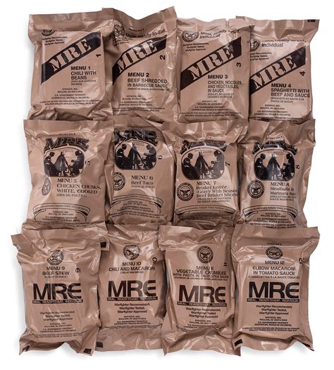 Sopakco 12ct US Military Surplus MRE Meals Ready to Eat 2021 Inspect A ...