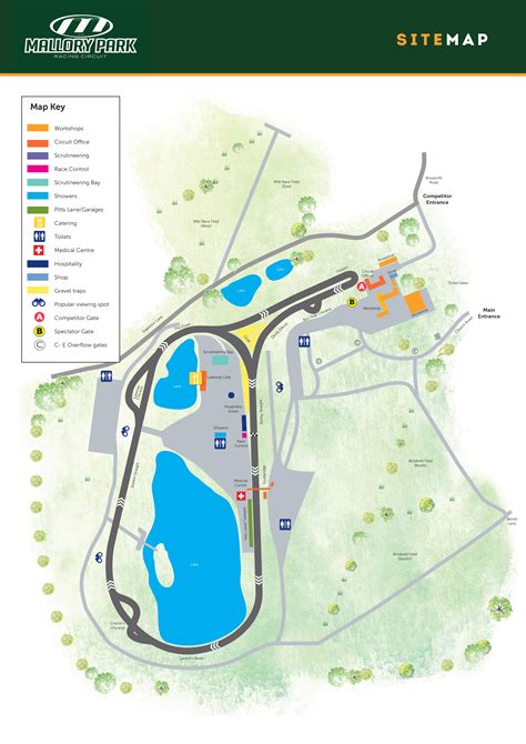 Circuit Map | Mallory Park Circuit