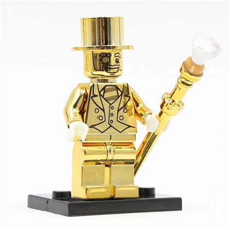 Mr. Gold Limited Edition Chrome Golden Marvel Super Heroes Minifigures Toy - Figures