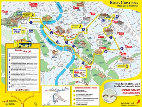 Map Of Rome With Attractions Free Printable