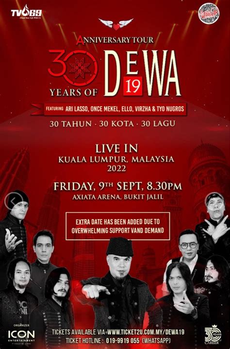 Dewa 19 live in kuala lumpur 9 sept, Tickets & Vouchers, Event Tickets ...