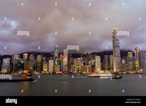 Hong Kong Skyline Island from Kowloon China Stock Photo - Alamy