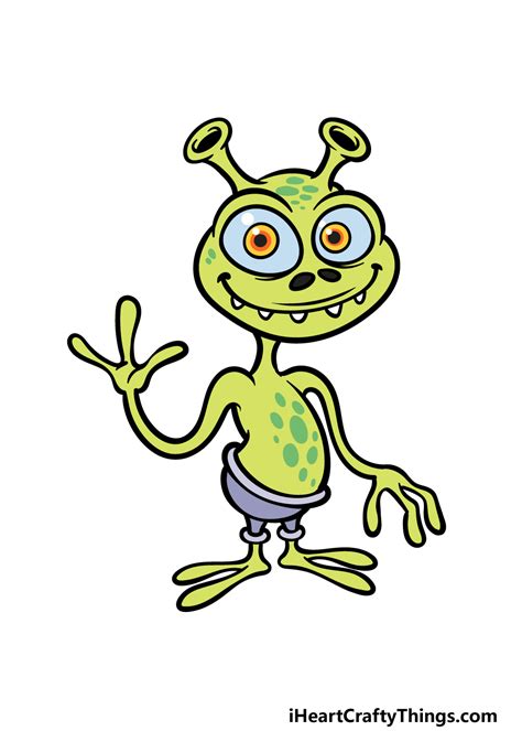 Green Cartoon Aliens