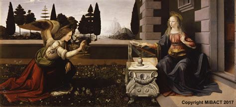 Annunciation by Leonardo da Vinci | Artworks | Uffizi Galleries