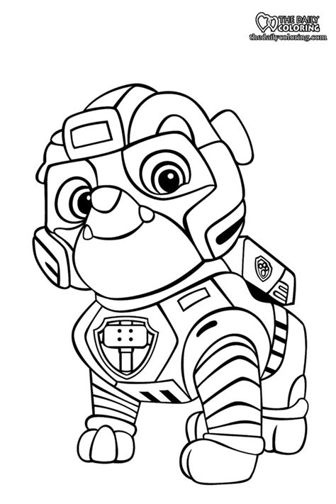 Paw Patrol Coloring Pages - The Daily Coloring