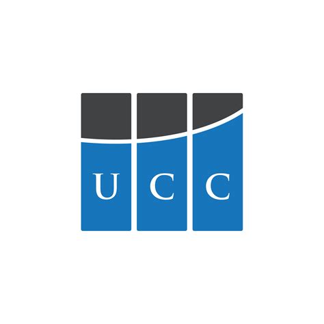 UCC letter logo design on white background. UCC creative initials letter logo concept. UCC ...