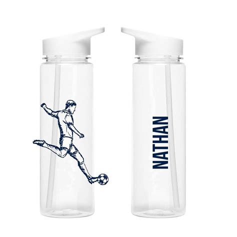 Football Personalised Water Bottles By British and Bespoke