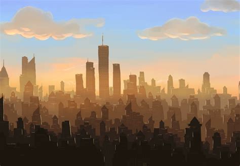 City concept Art by https://superghostduck01.deviantart.com on @DeviantArt | Concept art, Art ...