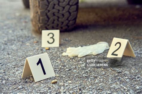 Evidence At The Crime Scene High-Res Stock Photo - Getty Images