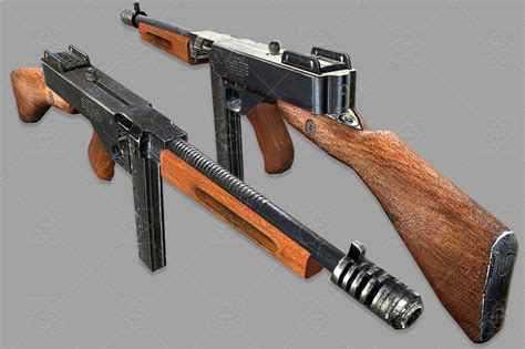 Thompson Submachine Gun | GameDev Market