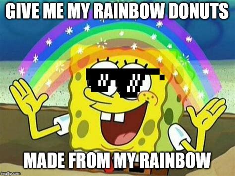 Spongebob Rainbow Meme Template Images For Website - IMAGESEE