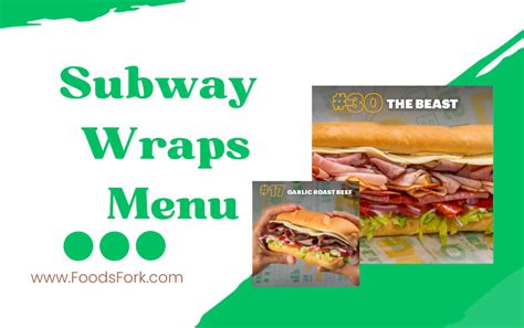 Introducing the New Subway Wraps Menu