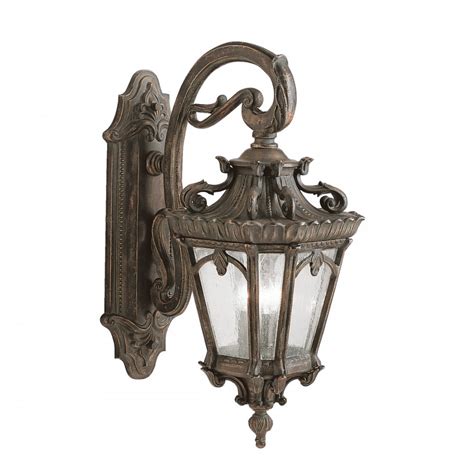 Large Outdoor Bronze Wall Lantern in Ornate Victorian Gothic Style