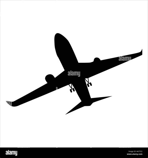 Planes black silhouette Stock Vector Image & Art - Alamy